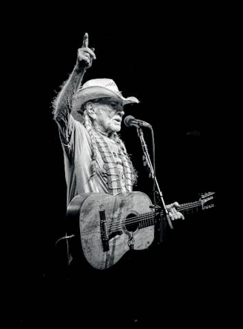 Whiskey River -- Willie Nelson playing guitar